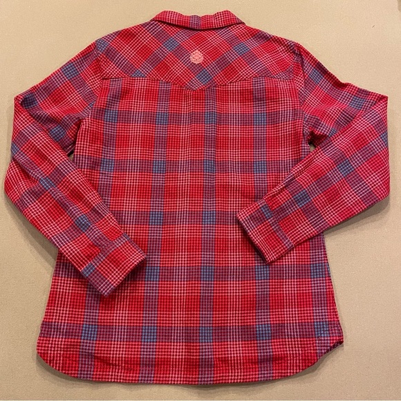 Women’s Stio Hutkeeper Flannel Button Down Size Medium - Picture 7 of 11